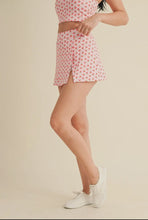 Load image into Gallery viewer, Morning Walks Cherry Gingham Print Skort
