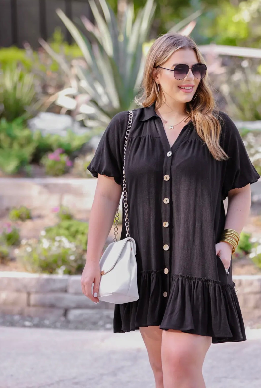 Summer Glow - Button Up Dress