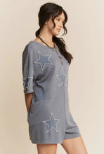 Load image into Gallery viewer, Stars Like confetti Romper
