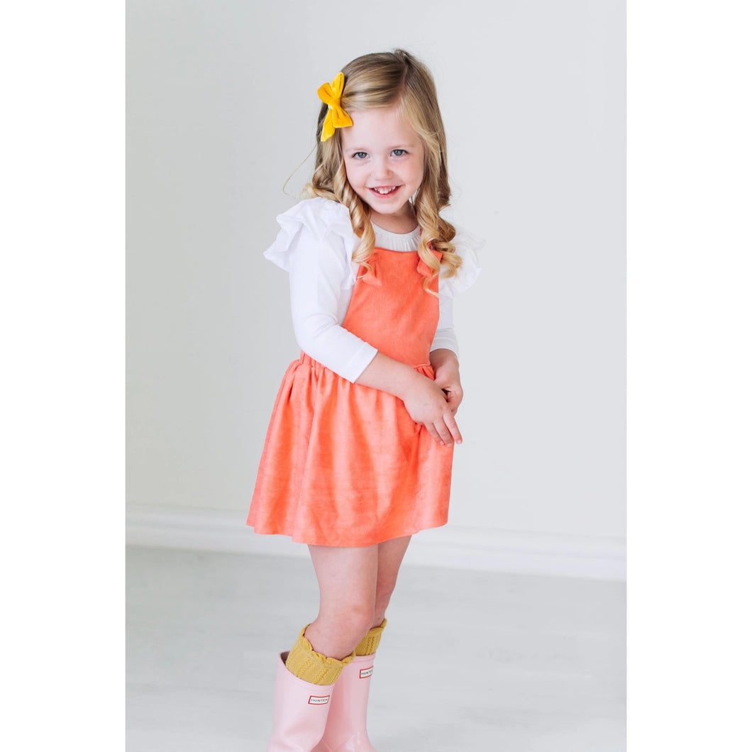 MUSTARD VELVET BOW