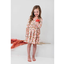 Load image into Gallery viewer, PRETTY PEACHY TWIRL DRESS
